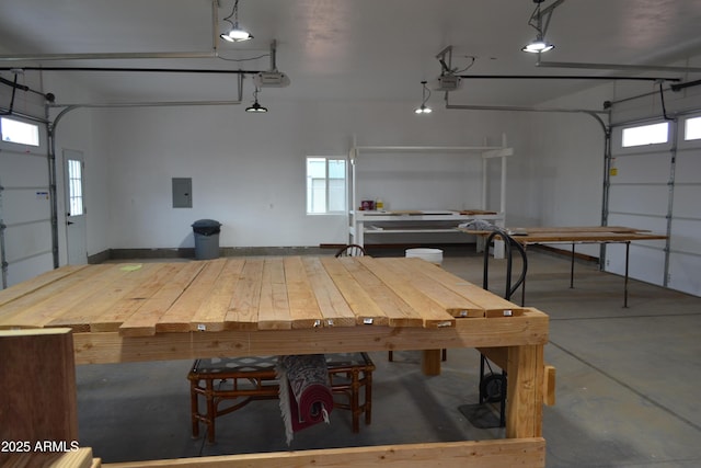 2740 E Walnut Dr, Show Low, AZ 85901 - garage with electric panel and a garage door opener
