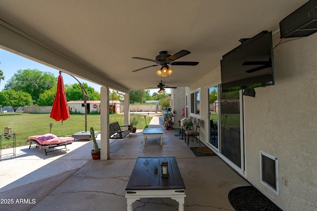 10532 W Catalina Dr, Avondale, AZ 85392 - view of patio featuring ceiling fan