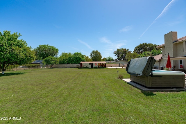 10532 W Catalina Dr, Avondale, AZ 85392 - view of yard with a hot tub