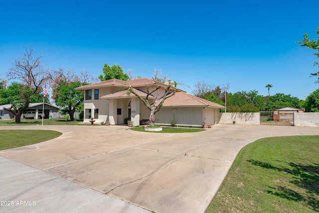 10532 W Catalina Dr, Avondale, AZ 85392 - view of front of house featuring curved driveway and stucco siding