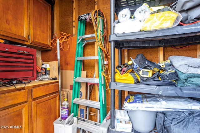 view of storage room