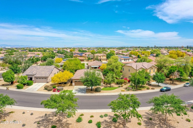 birds eye view of property featuring a residential view