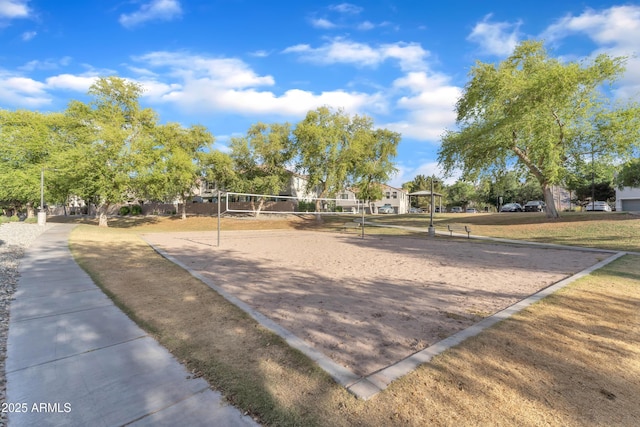 view of community with volleyball court