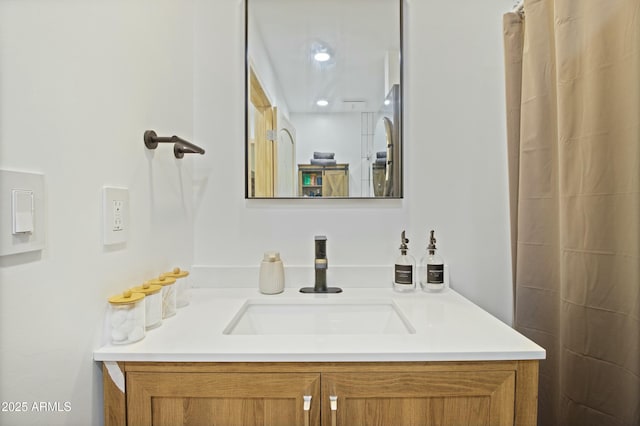 bathroom featuring vanity