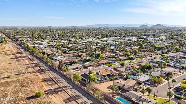 8730 E Montecito Ave, Scottsdale, AZ 85251 - birds eye view of property featuring a mountain view and a residential view