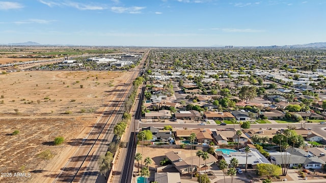 8730 E Montecito Ave, Scottsdale, AZ 85251 - drone / aerial view featuring a residential view and a mountain view