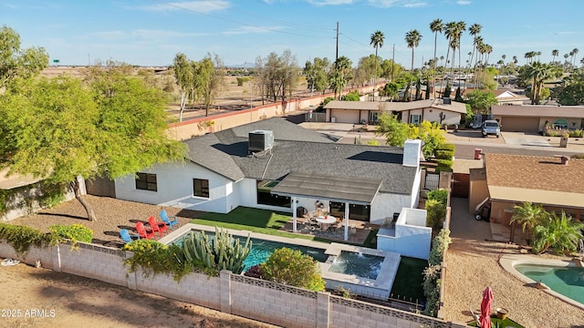 8730 E Montecito Ave, Scottsdale, AZ 85251 - exterior space with central air condition unit and a patio area