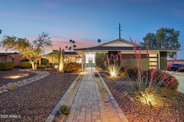 8730 E Montecito Ave, Scottsdale, AZ 85251 - view of front of house with a gate and fence private yard