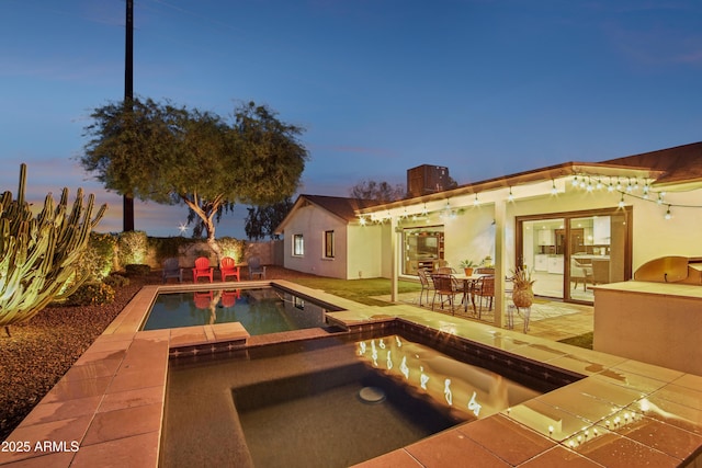 8730 E Montecito Ave, Scottsdale, AZ 85251 - outdoor pool with a patio and an in ground hot tub