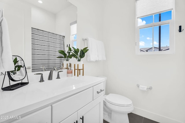 20716 E Pummelos Rd, Queen Creek, AZ 85142 - full bath with vanity and tile patterned floors