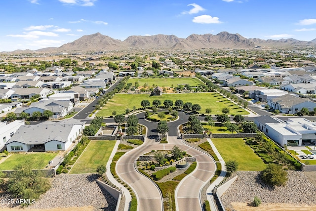 20716 E Pummelos Rd, Queen Creek, AZ 85142 - aerial perspective of suburban area with mountains