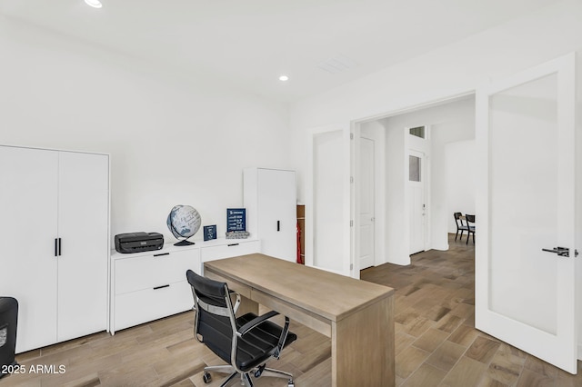 20716 E Pummelos Rd, Queen Creek, AZ 85142 - office featuring light wood-style floors and recessed lighting