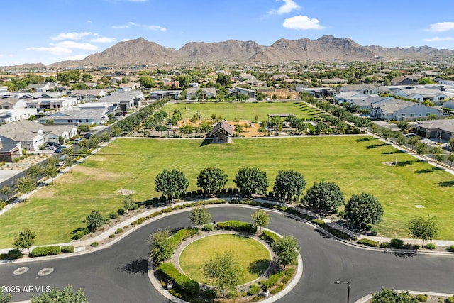 20716 E Pummelos Rd, Queen Creek, AZ 85142 - aerial perspective of suburban area featuring a mountainous background