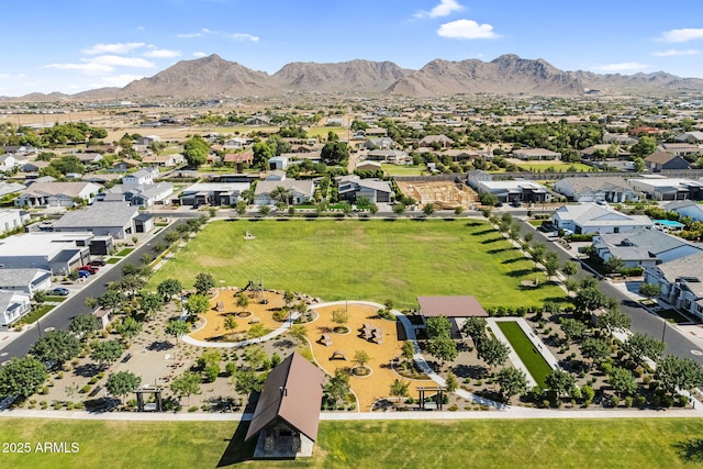 20716 E Pummelos Rd, Queen Creek, AZ 85142 - aerial perspective of suburban area featuring mountains