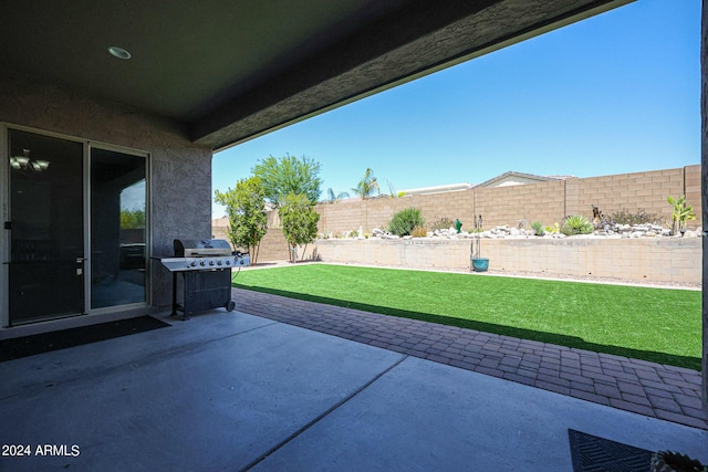 view of patio / terrace featuring area for grilling