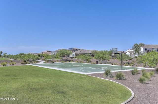 17132 W Oberlin Way, Surprise, AZ 85387 - view of basketball court with community basketball court, a yard, and a residential view