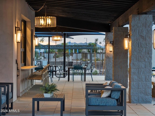 view of patio / terrace featuring outdoor dining area