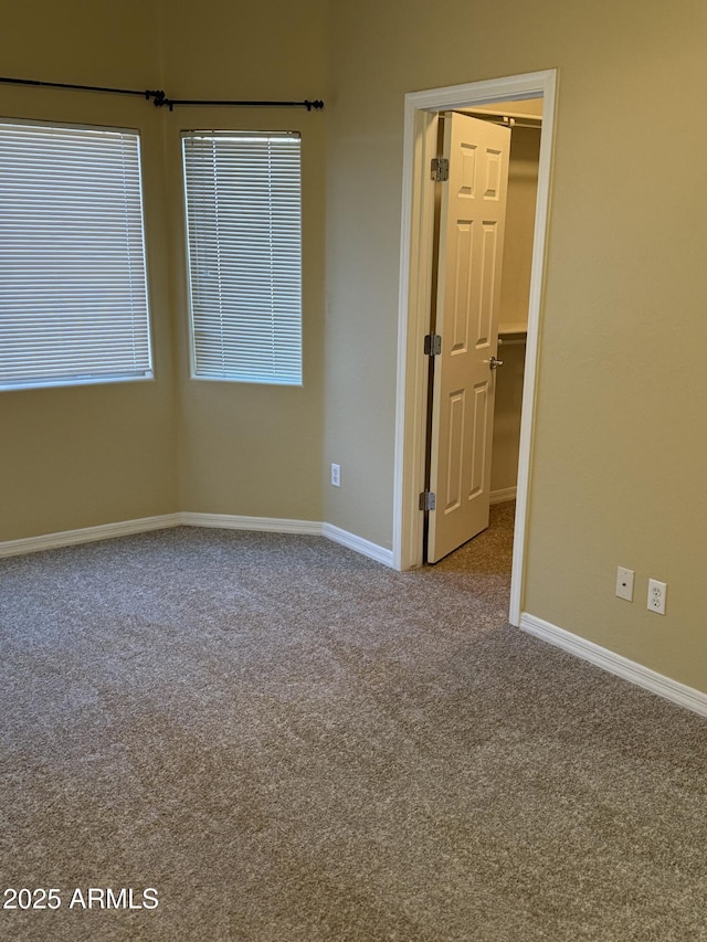 view of carpeted empty room