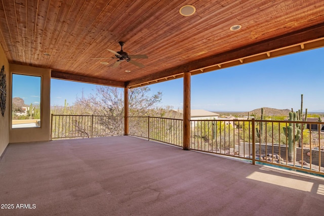10657 E Cloudview Ave, Gold Canyon, AZ 85118 - view of patio featuring ceiling fan