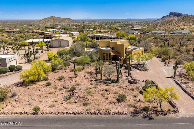 10657 E Cloudview Ave, Gold Canyon, AZ 85118 - bird's eye view featuring a residential view and a mountain view