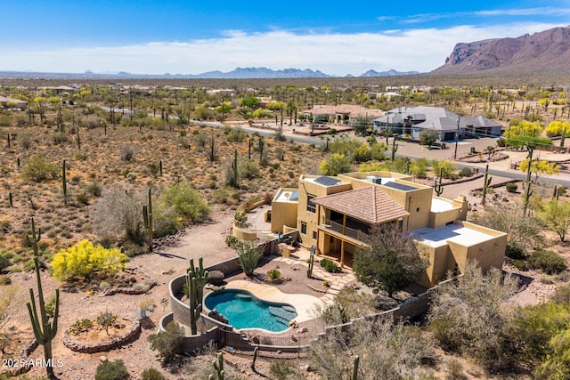 10657 E Cloudview Ave, Gold Canyon, AZ 85118 - birds eye view of property with a mountain view
