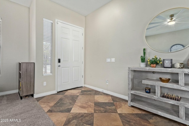 entrance foyer featuring baseboards