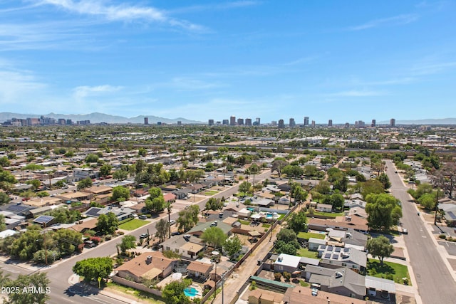 1940 E Indianola Ave E, Phoenix, AZ 85016 - aerial perspective of suburban area featuring skyline and a mountain backdrop