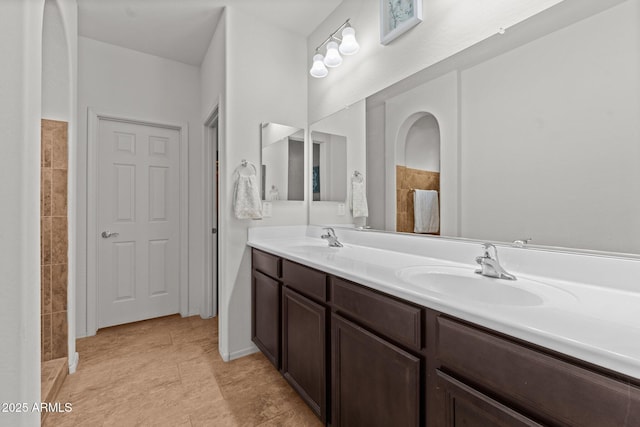 bathroom with vanity