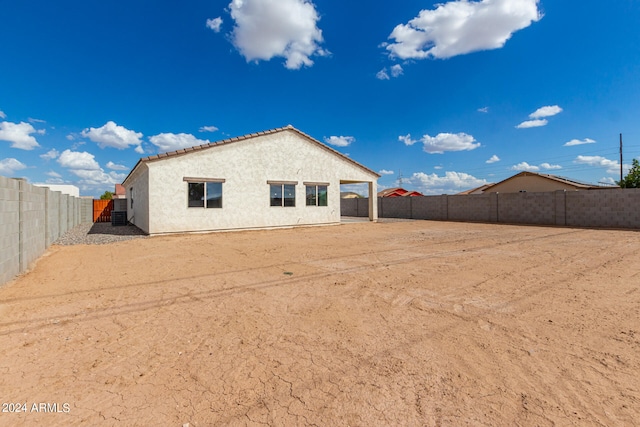 view of rear view of property