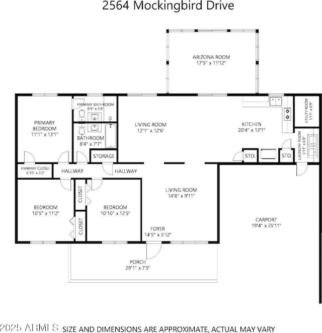 2564 Mockingbird Dr, Sierra Vista, AZ 85635 - room layout