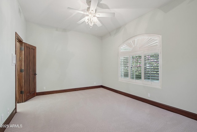 1330 N 40th St Unit 1, Mesa, AZ 85205 - empty room with carpet flooring and a ceiling fan
