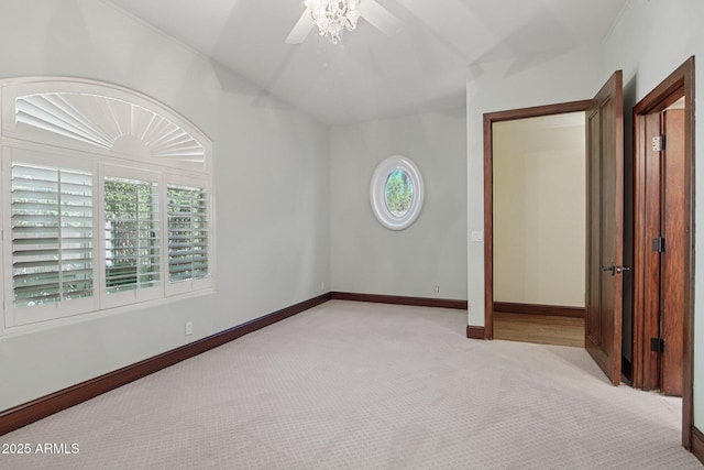 1330 N 40th St Unit 1, Mesa, AZ 85205 - unfurnished bedroom with light carpet and ceiling fan