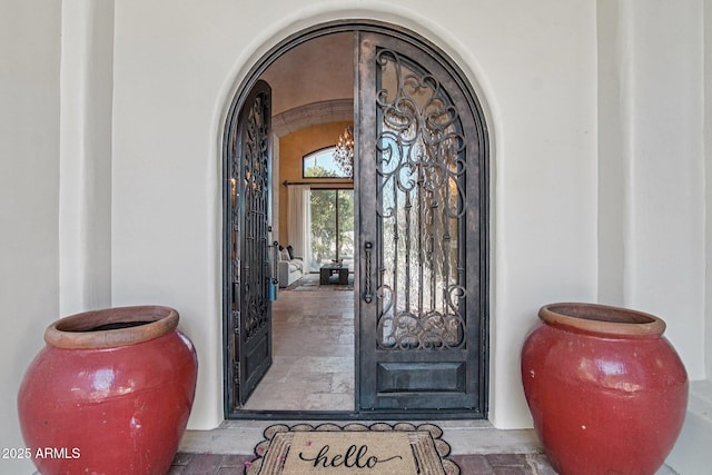 1330 N 40th St Unit 1, Mesa, AZ 85205 - doorway to property with stucco siding