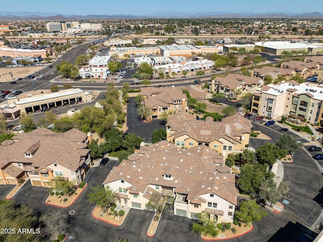 bird's eye view with a residential view