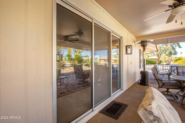 exterior space featuring covered porch