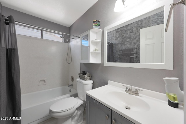 11446 N 109th St, Scottsdale, AZ 85259 - full bathroom with shower / bath combination with curtain and vanity