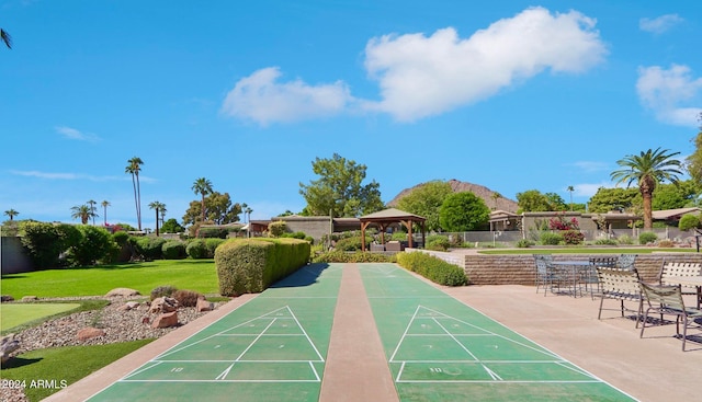 view of home's community featuring a gazebo