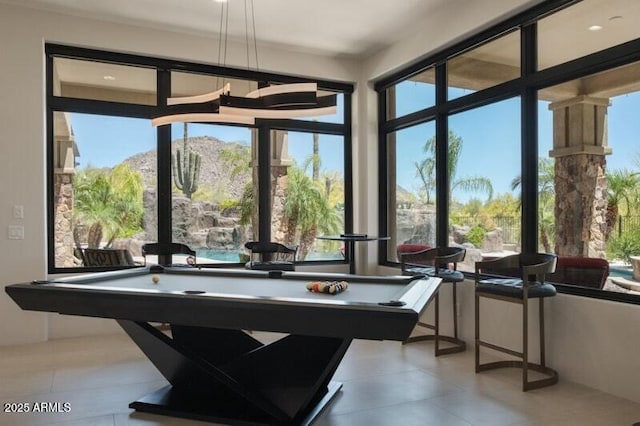 26285 N 89th St, Scottsdale, AZ 85255 - rec room with healthy amount of natural light, billiards, and tile patterned floors
