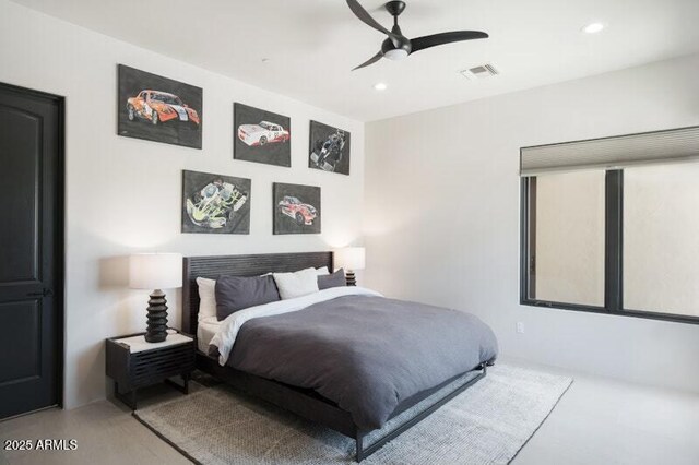 26285 N 89th St, Scottsdale, AZ 85255 - bedroom featuring recessed lighting and a ceiling fan