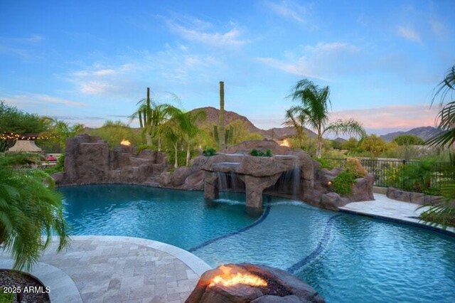 26285 N 89th St, Scottsdale, AZ 85255 - view of pool at dusk