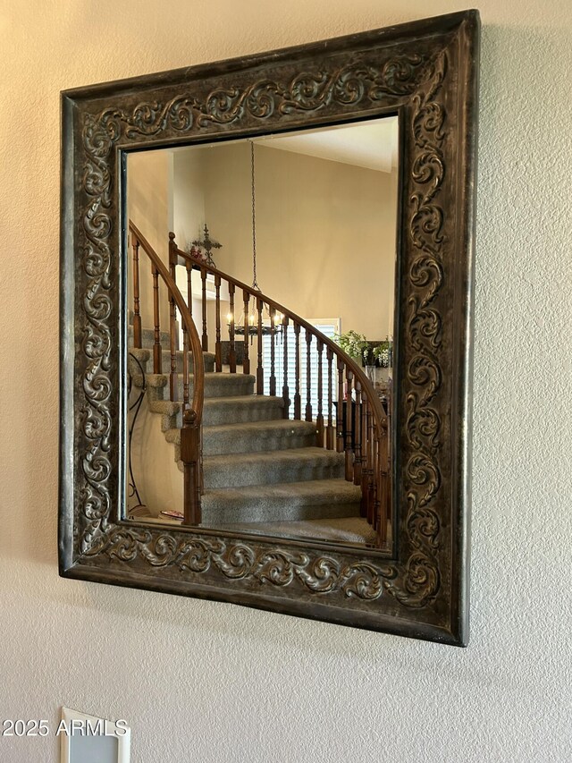 view of stairway