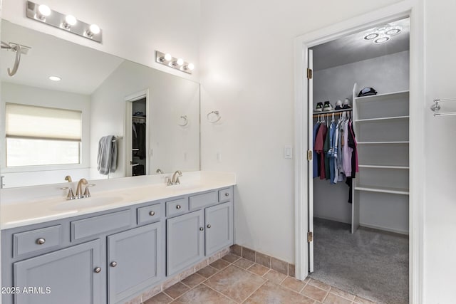 bathroom with vanity