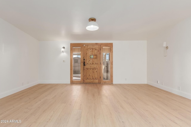 entryway featuring light hardwood / wood-style flooring