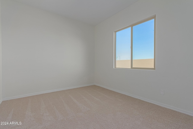 unfurnished room featuring carpet