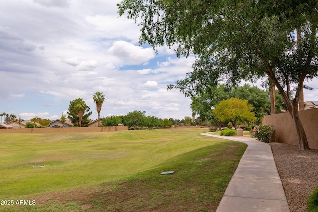 view of property's community featuring golf course view