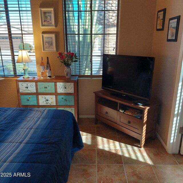 view of tiled bedroom