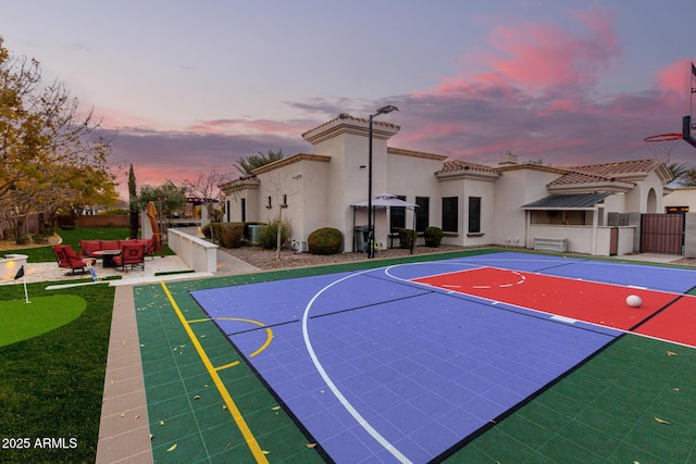 view of basketball court