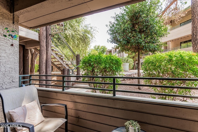 7777 E Main St Unit 143, Scottsdale, AZ 85251 - balcony with stairs