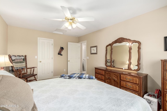 2075 W Silverlode Dr, Wickenburg, AZ 85390 - carpeted bedroom featuring ceiling fan