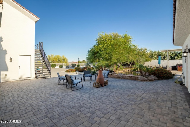 2075 W Silverlode Dr, Wickenburg, AZ 85390 - view of patio with stairway